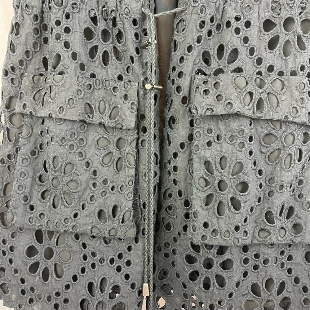 Simply Vera Vera Wang eyelet cardigan pull tie Size XS